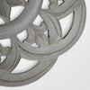 Floral Wall Medallion Home Decor – Gray (16”)